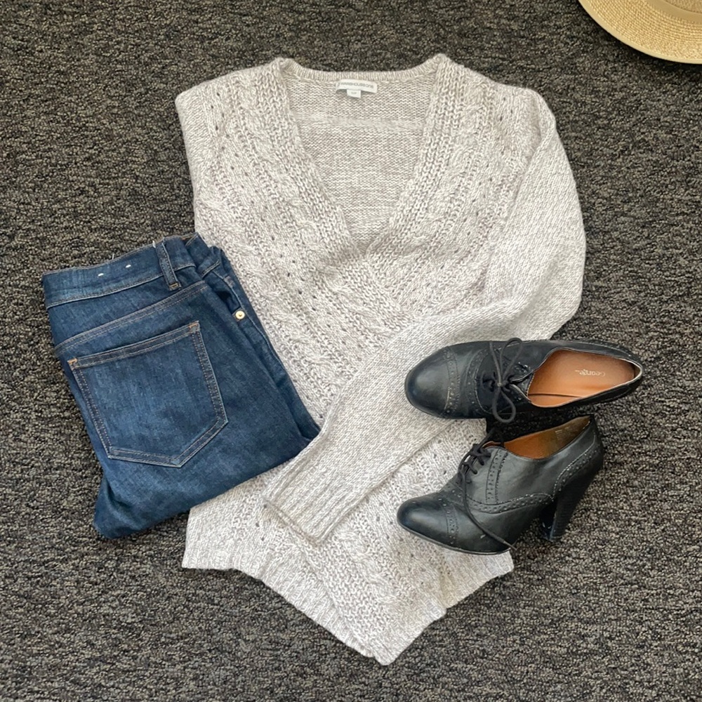 Wrap Waist Knit Sweater